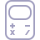 Calculator-3-icon mauve